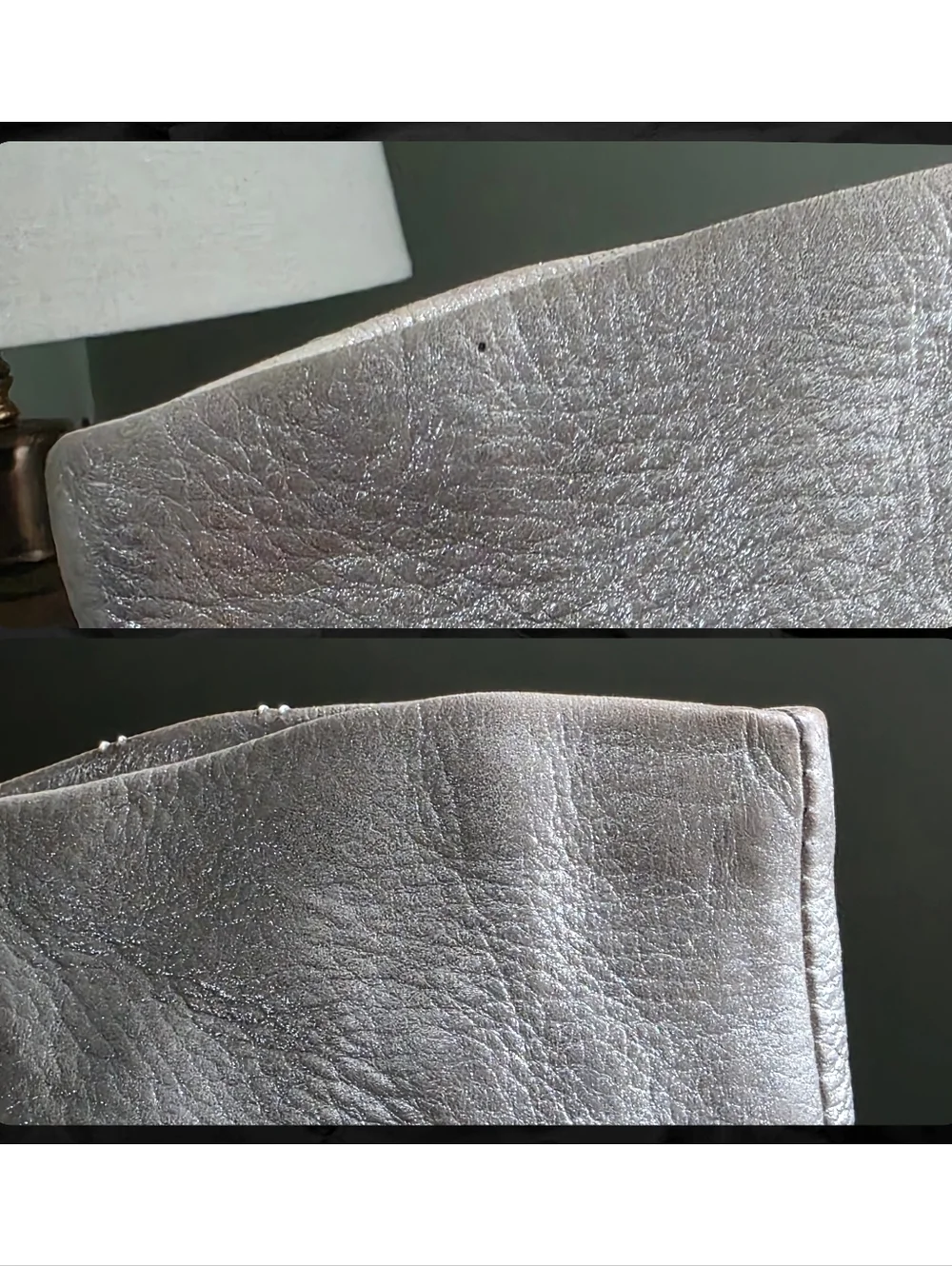 Coach 14970 Julia Op Art Silver Lavender Sateen Leather Tote Bag Y2K - Picture 15 of 16